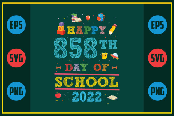 Happy 858th Day Graphics for Crafts